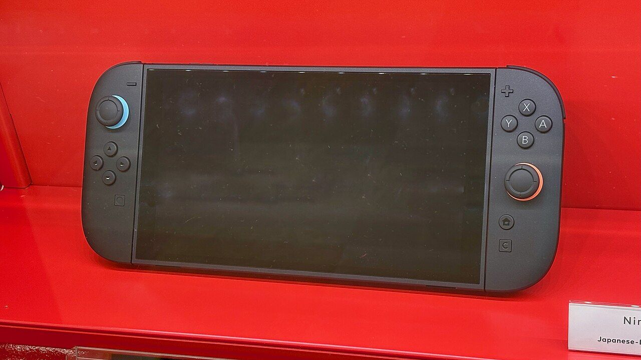 任天堂Switch 2の携帯モード。