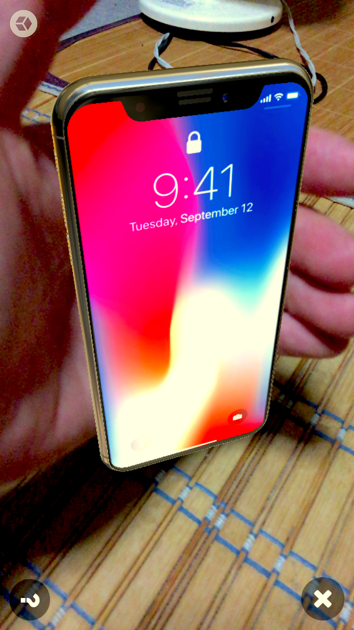 Sketchfab:iPhone Xの3DモデルをARで表示 - 4
