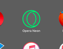 Opera NeonのLaunchPadアイコン