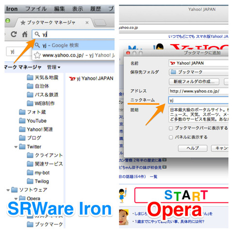 ChromeでOperaの「ニックネーム」っぽい機能を再現する方法