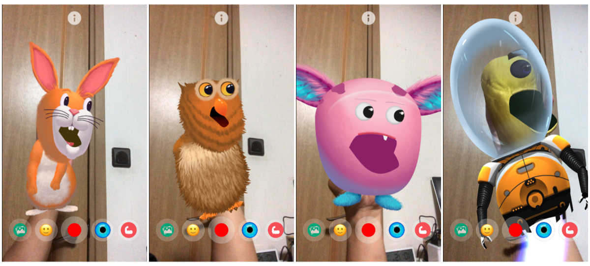 ARでパペット人形が楽しめる「YoPuppet」- 18:選べる様々なキャラクター