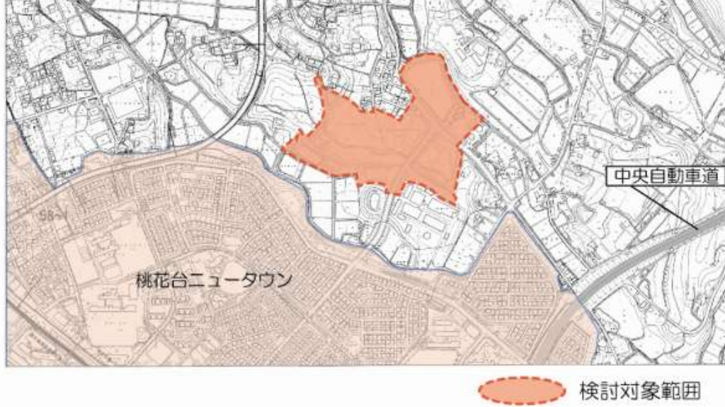 農業公園と桃花台