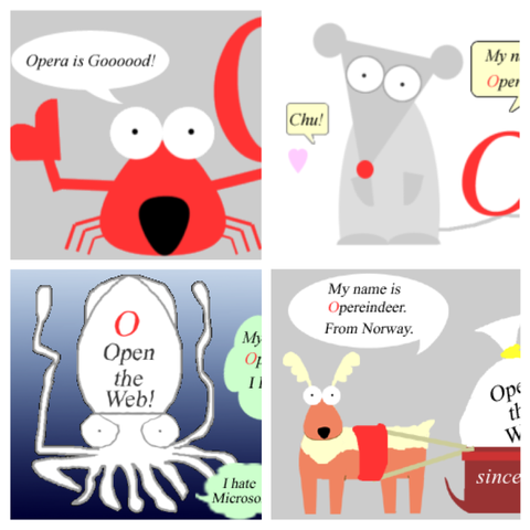 Operaのオリジナルマスコットキャラクター投票受付中♪