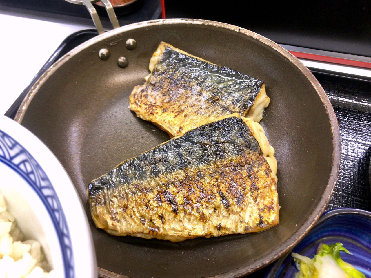 吉野家:炙り塩鯖?牛定食 - 2