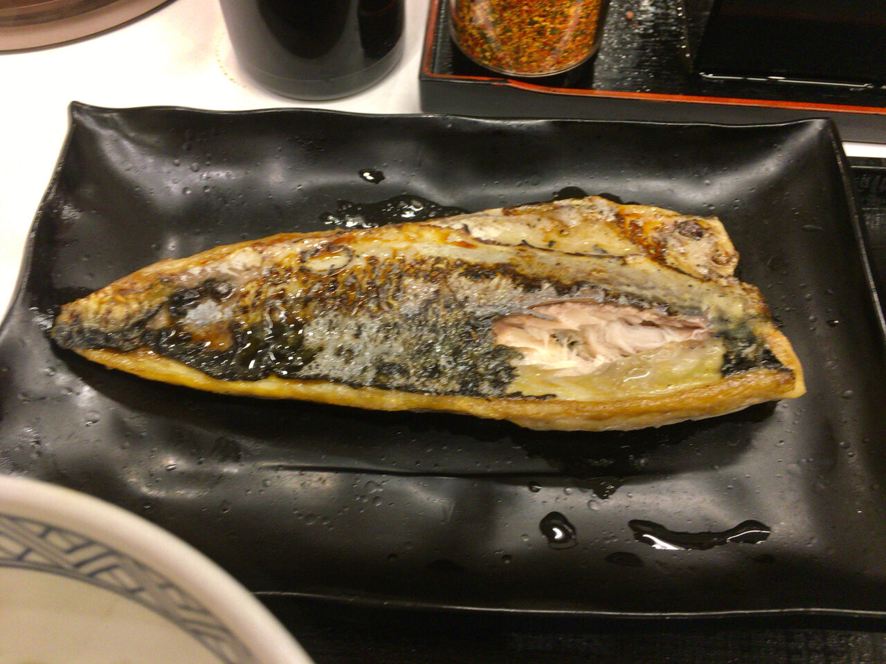 吉野家:炙り塩さば牛定食 - 2