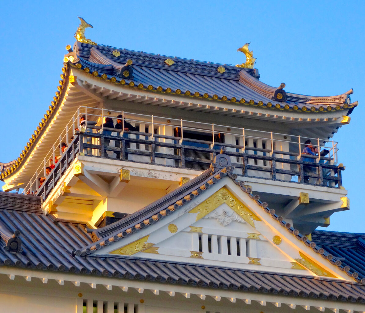 岐阜城 No - 13：夕暮れ時の岐阜城