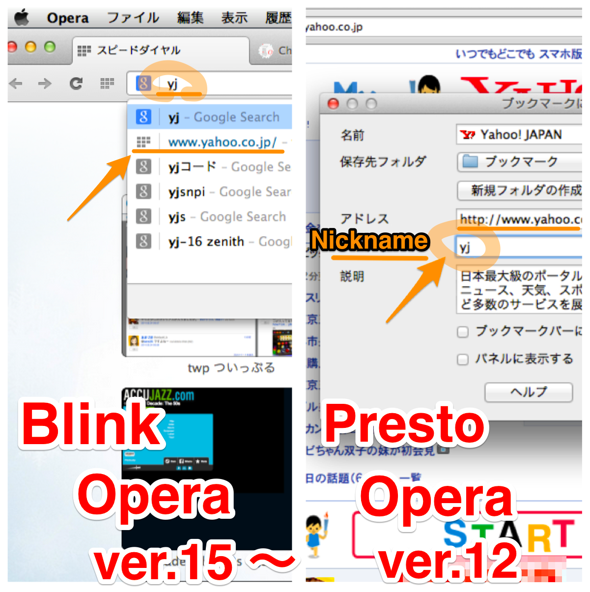 Opera Next 19で12以前のニックネームっぽい機能を再現! - 5