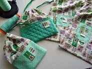 共布で布タグ♪