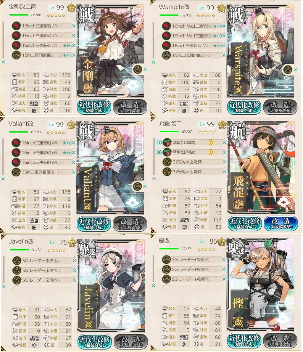 艦これ】26夏 E2-2甲戦力ゲージ2 : 臼猫のお腹ねこパンチ