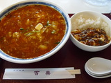 酸辣湯麺(サンラ一タンメン)とミニ麻婆丼