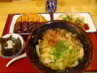 きしめんが出来上がって
