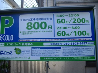 近隣にコイン駐車場