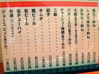 7メニュー
