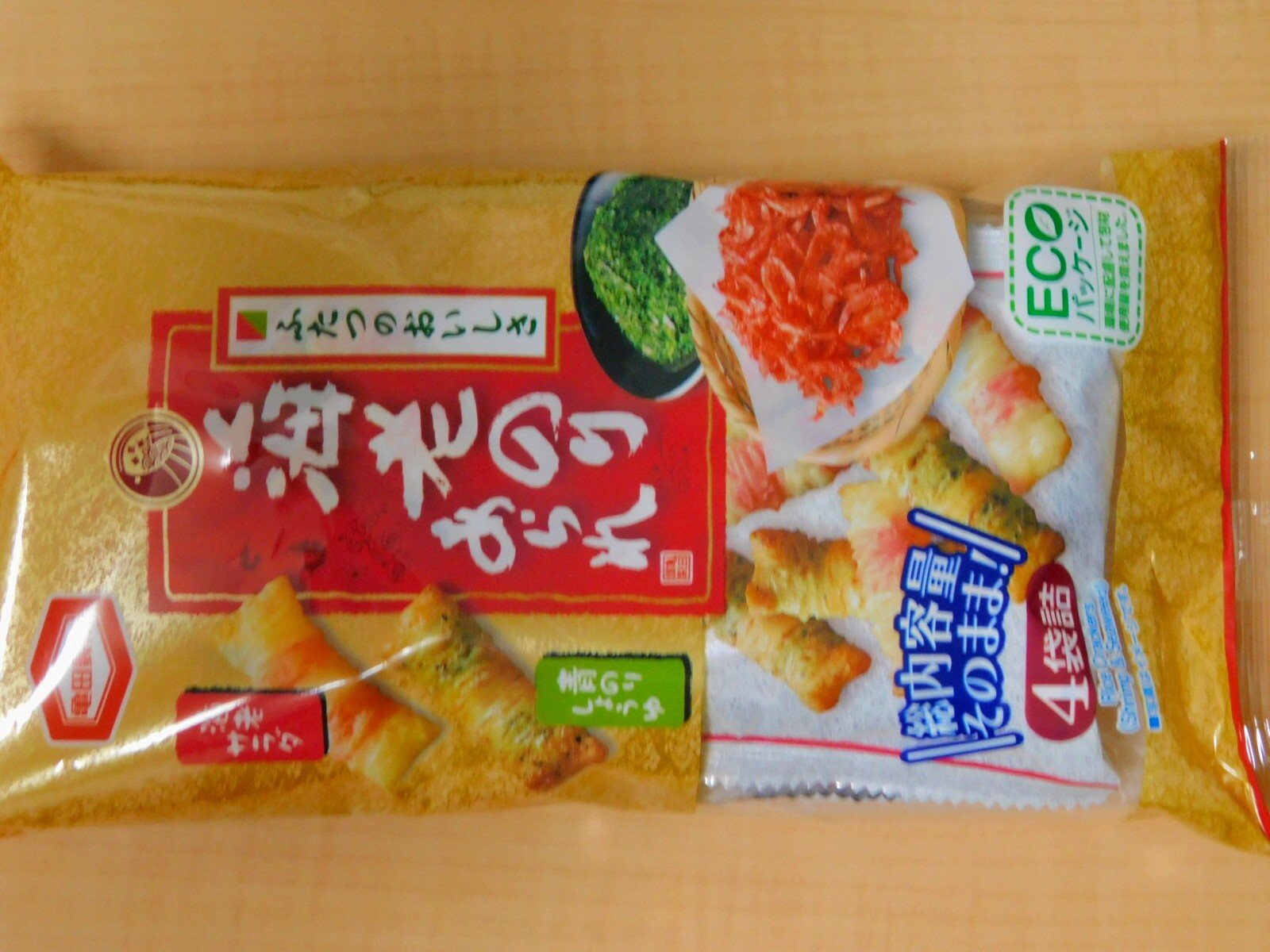 ふたつのおいしさ 海老のりあられ 亀田製菓 : 求夢洞