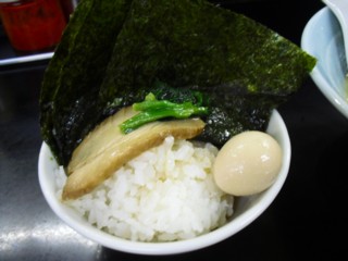 スープをかけてミニ丼