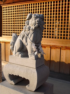 八幡神社（伊福寺跡）狛犬
