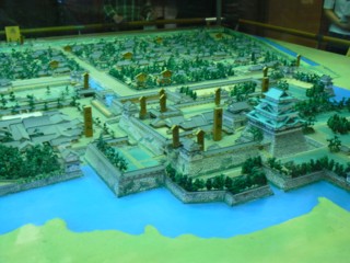 名古屋城全体のジオラマ