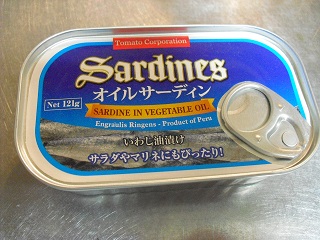 5オイルサーディンの缶詰