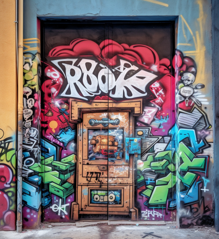 Graffiti On Doors