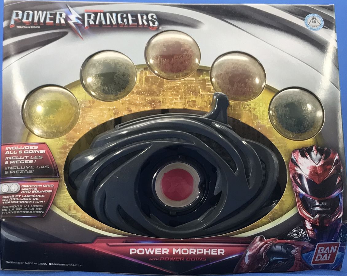 中古】パワーレンジャー パワーモーファー WITH パワーコイン バンダイ Legacy Power Morpher Green / White  Ranger Limited