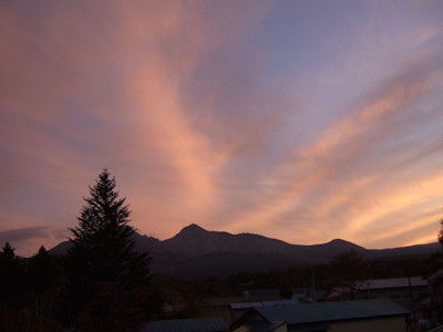 裏磐梯夕日
