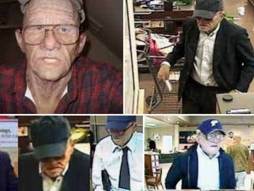 南カリフォルニアで16の銀行銀行強盗を犯した老人