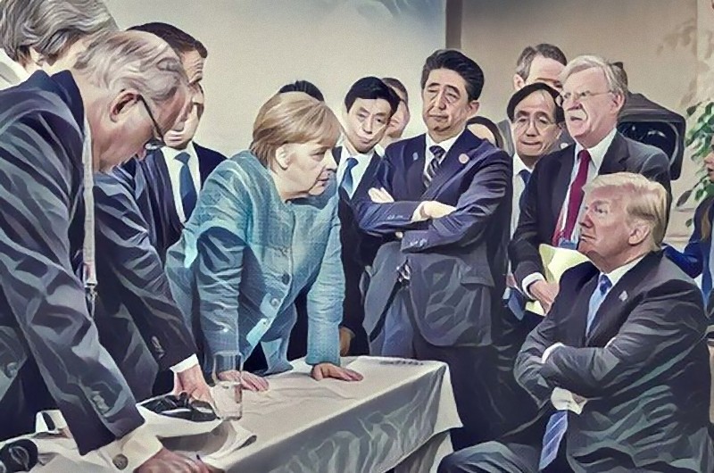 トランプ大統領に詰め寄る各国リーダーたちを見てどう思った 海外の反応 らばq トランプ大統領に詰め寄る各国リーダーたちを見てどう思った 海外の反応 らばq