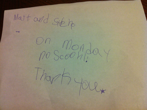 5歳の娘の手紙01