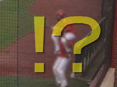 野球選手の雨待ち