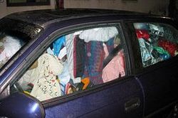 車内が汚くて運転禁止