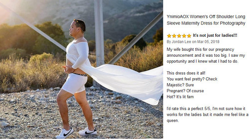 妊婦向けドレスのアマゾンレビュー01