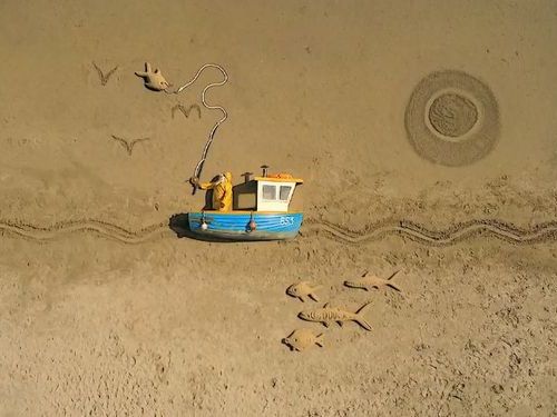 砂浜・ストップアニメーション