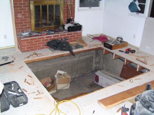 リビングにお風呂作った08