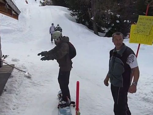 スノーボードで初めてのスキーリフトに挑戦01