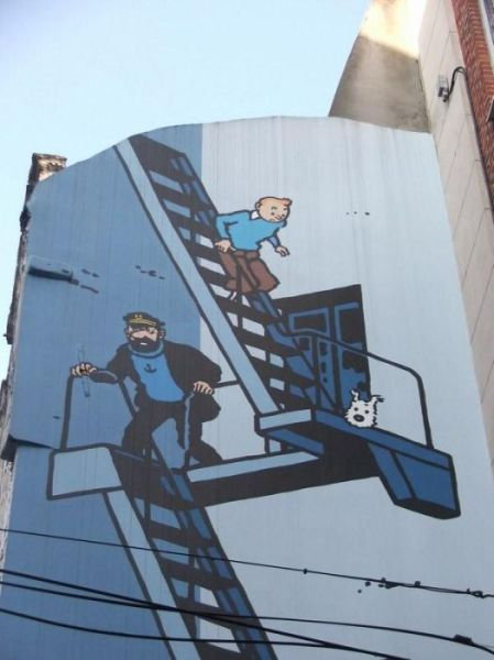 ベルギー・ブリュッセルに描かれたコミックス・グラフィティ25