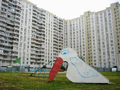 ロシアの公園の遊具20