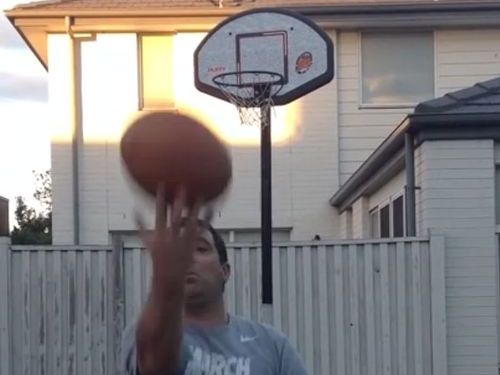 お父さんがバスケで人生最高のシュート01