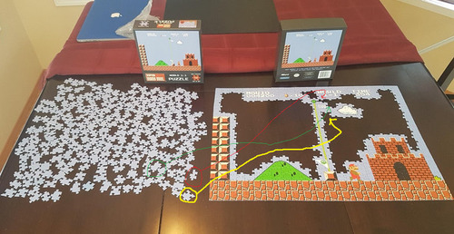 スーパーマリオのジグソーパズルを途中で挫折04