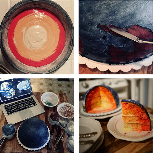 地球に隕石衝突ケーキ02