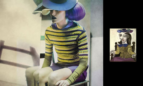 黄色のプルオーバー(ドラ・マールの肖像)