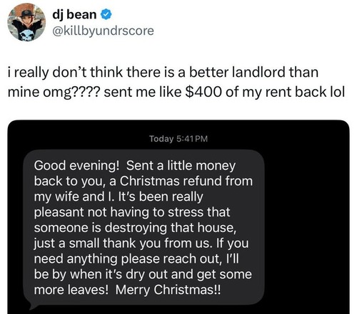 海外の大家さんが…まさかの「ホリデー神対応」でアパート住民を癒す01