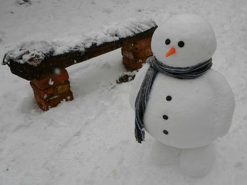 スキー場閉鎖＆雪だるま02