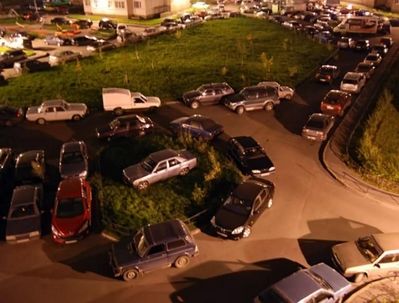 ロシアの駐車マナー01