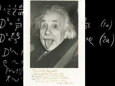 アインシュタインの舌出し写真