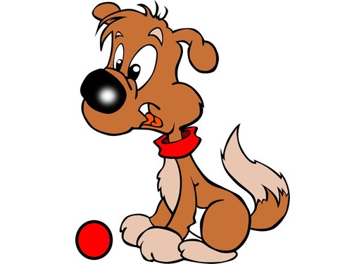 くしゃみをする犬