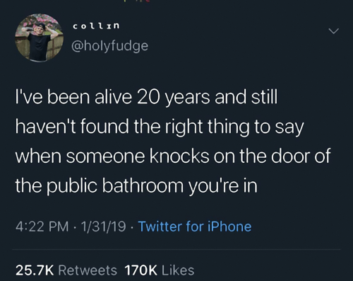 トイレでノックされたら返事は?01