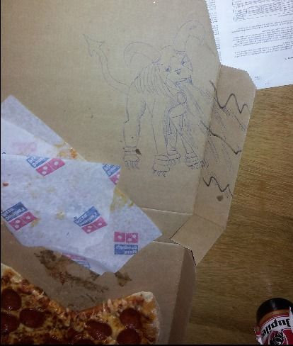 ピザのデリバリーの絵03