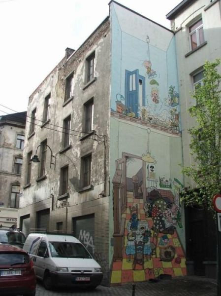 ベルギー・ブリュッセルに描かれたコミックス・グラフィティ04