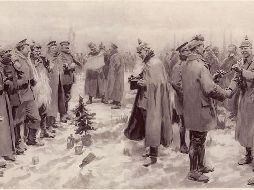 「かつて大戦中のクリスマスの日だけ、戦いが止まったことがある…」クリスマス休戦を再現した映像