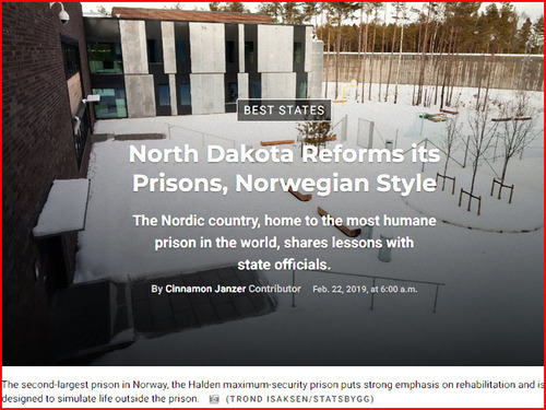 アメリカの刑務所がノルウェーを見習って結果